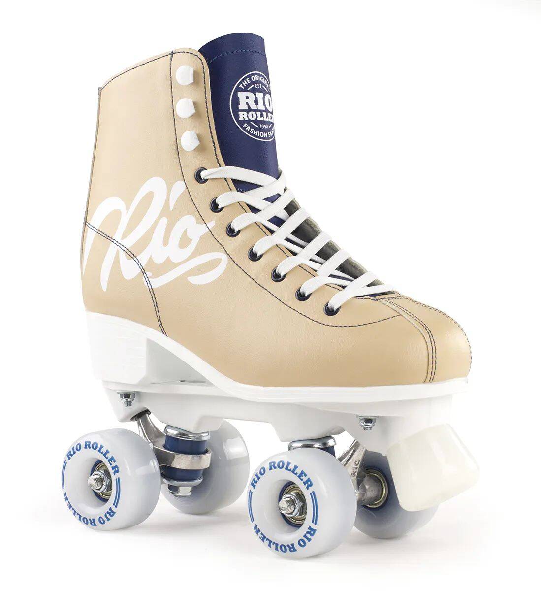 Rio Roller Script Quad Roller Skates - Tan/Blue