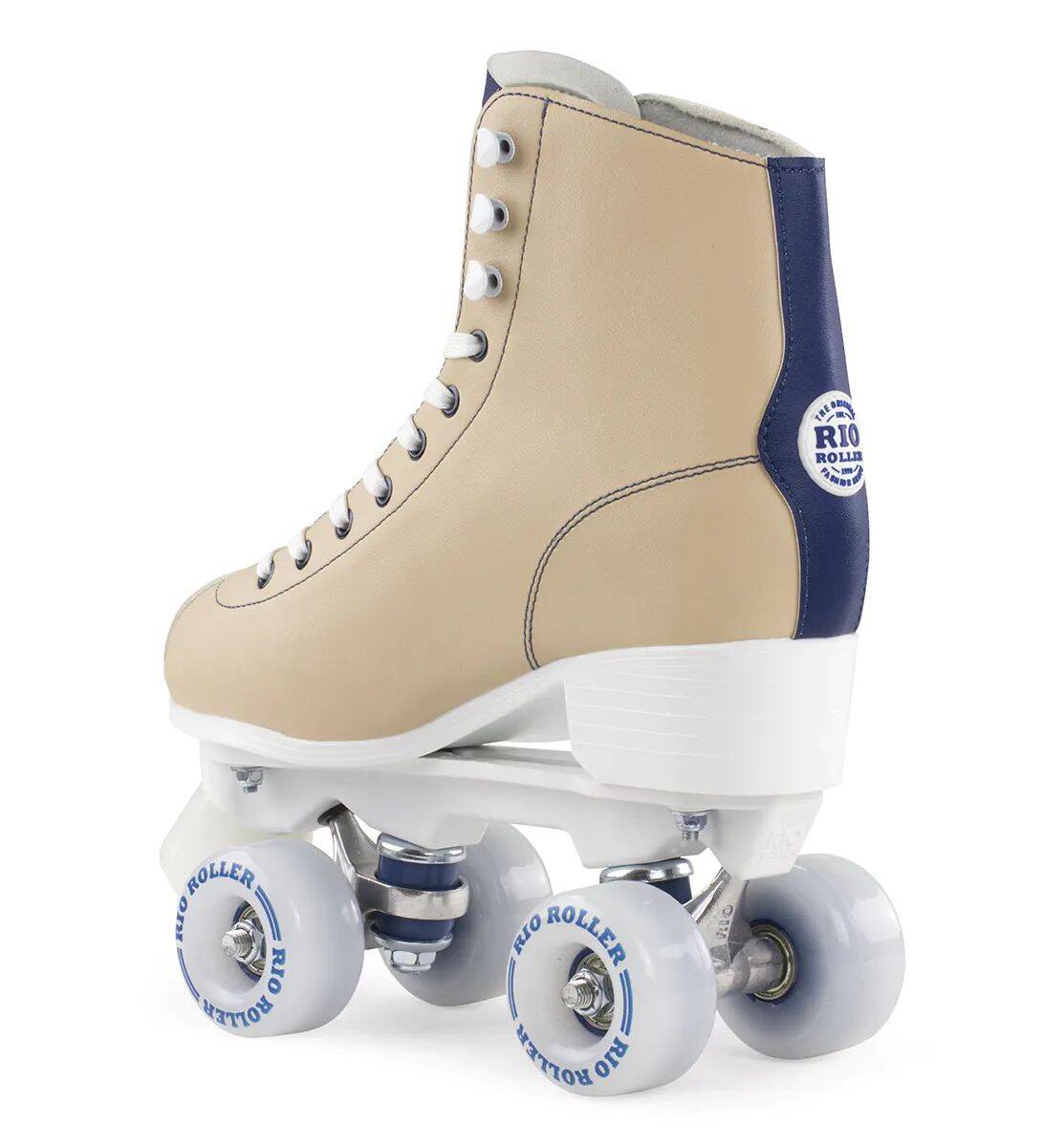 Rio Roller Script Quad Roller Skates - Tan/Blue