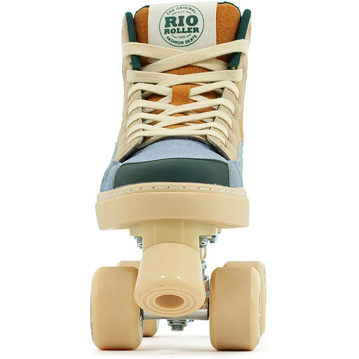 Rio Roller Beats Quad Roller Skates - Blue/Tan