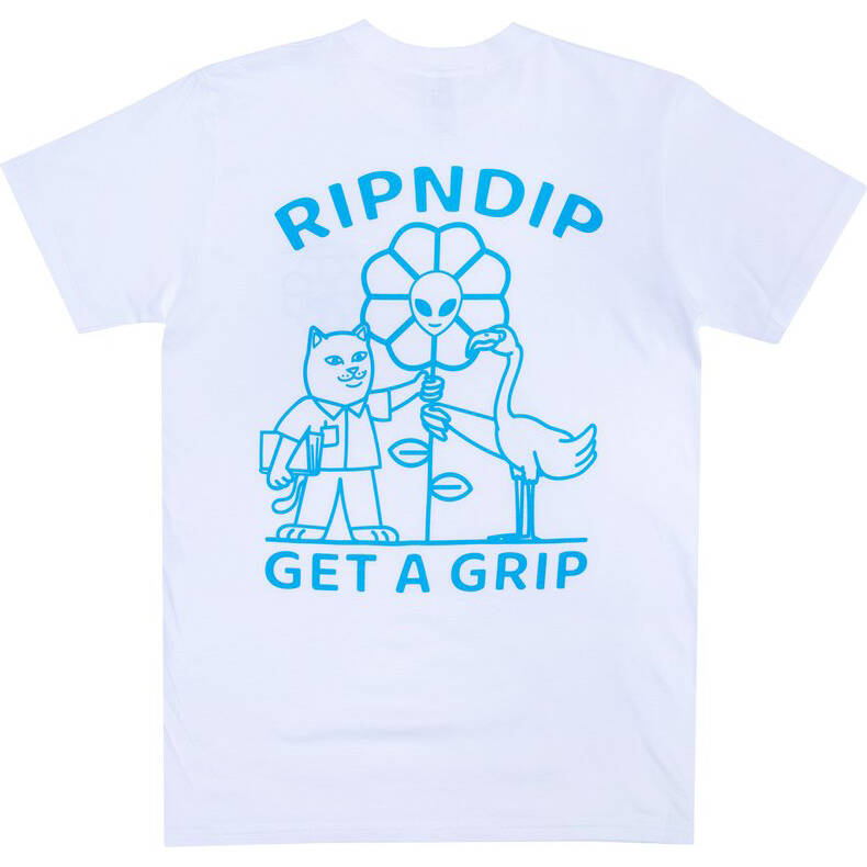RIPNDIP Get A Grip T Shirt - White