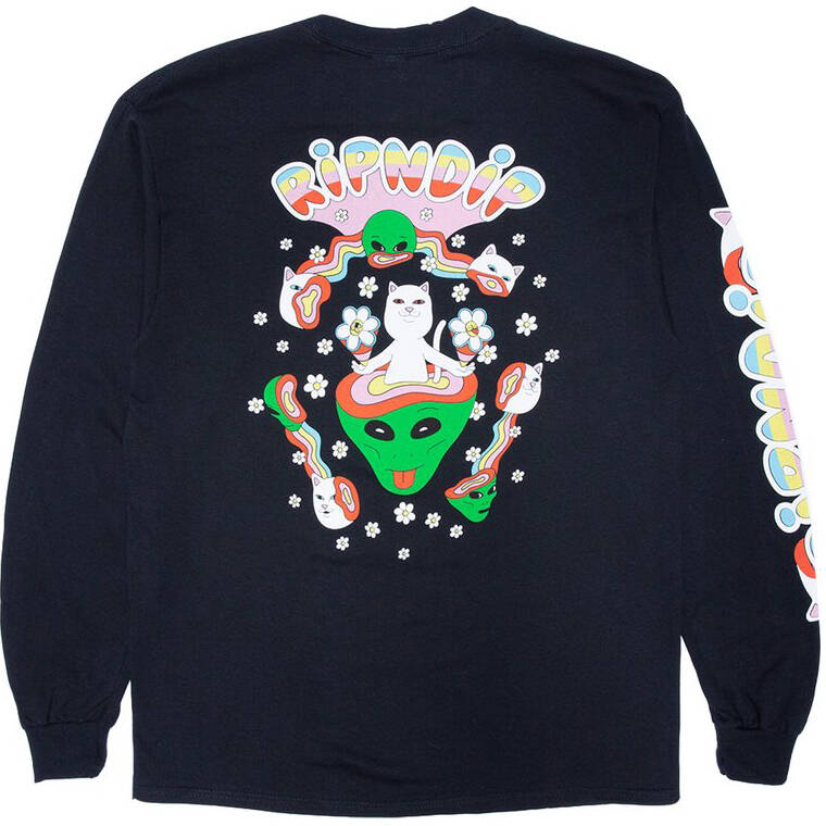 RIPNDIP In A Haze LS T Shirt - Black