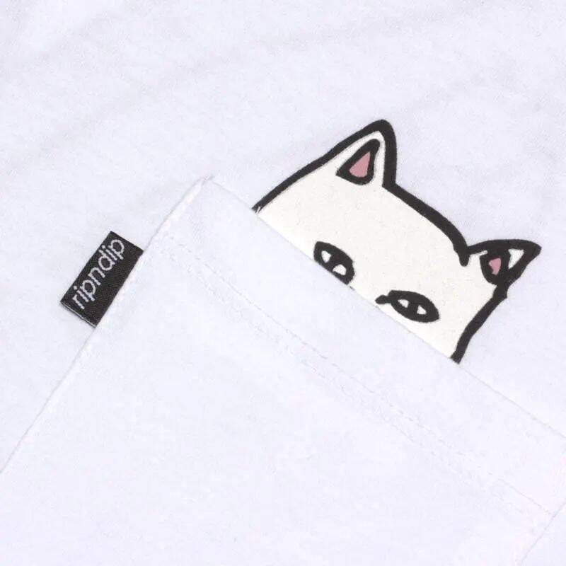RIPNDIP Lord Nermal Long Sleeve T shirt - White