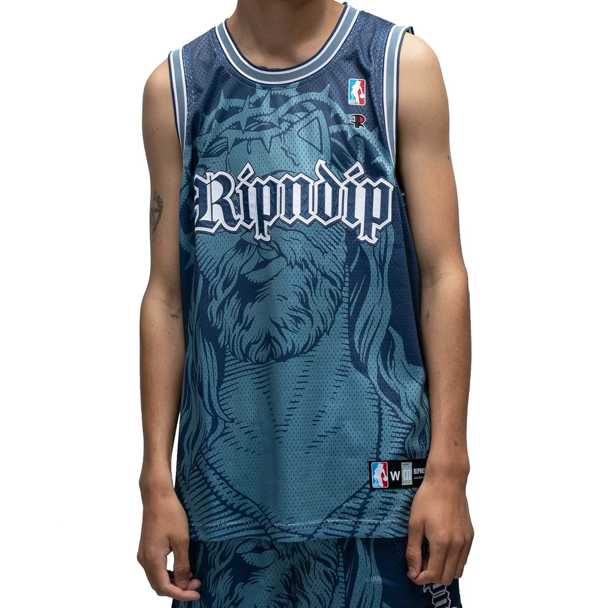 RIPNDIP Lord Savior Nerm Basketball Jersey - Navy