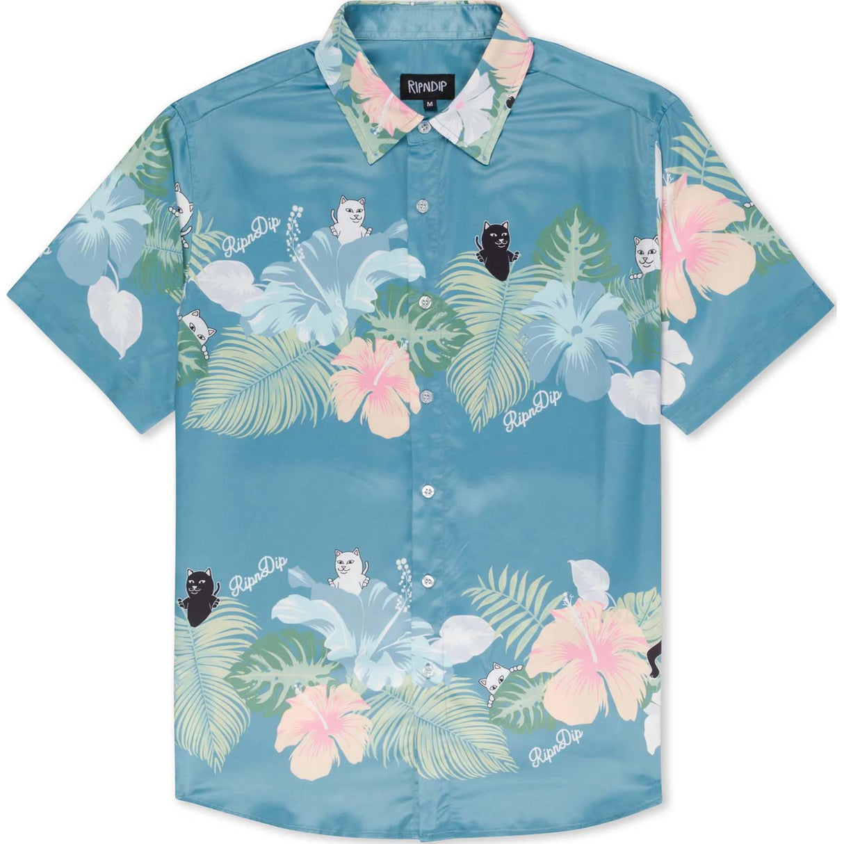 RIPNDIP Pablo Button Up Shirt - Misty Blue