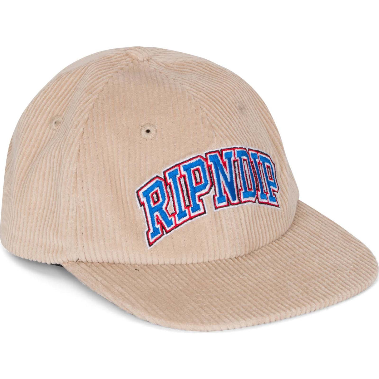 RIPNDIP Summer Friends 6 Panel Corduroy Strapback - Tan