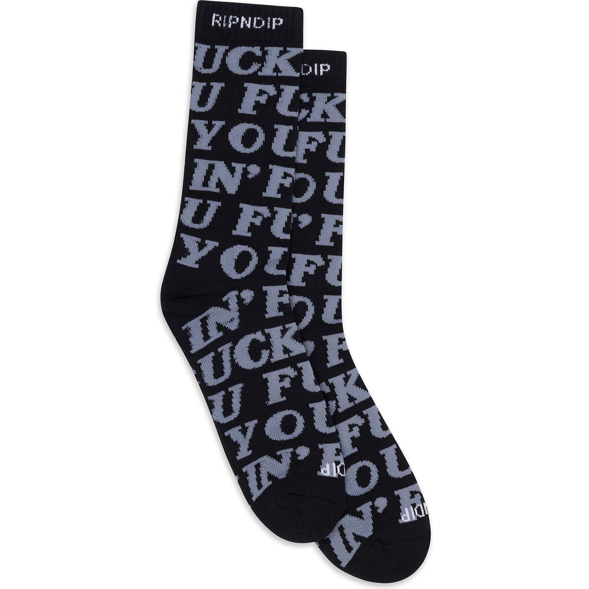RIPNDIP F***in F**k Socks - Black