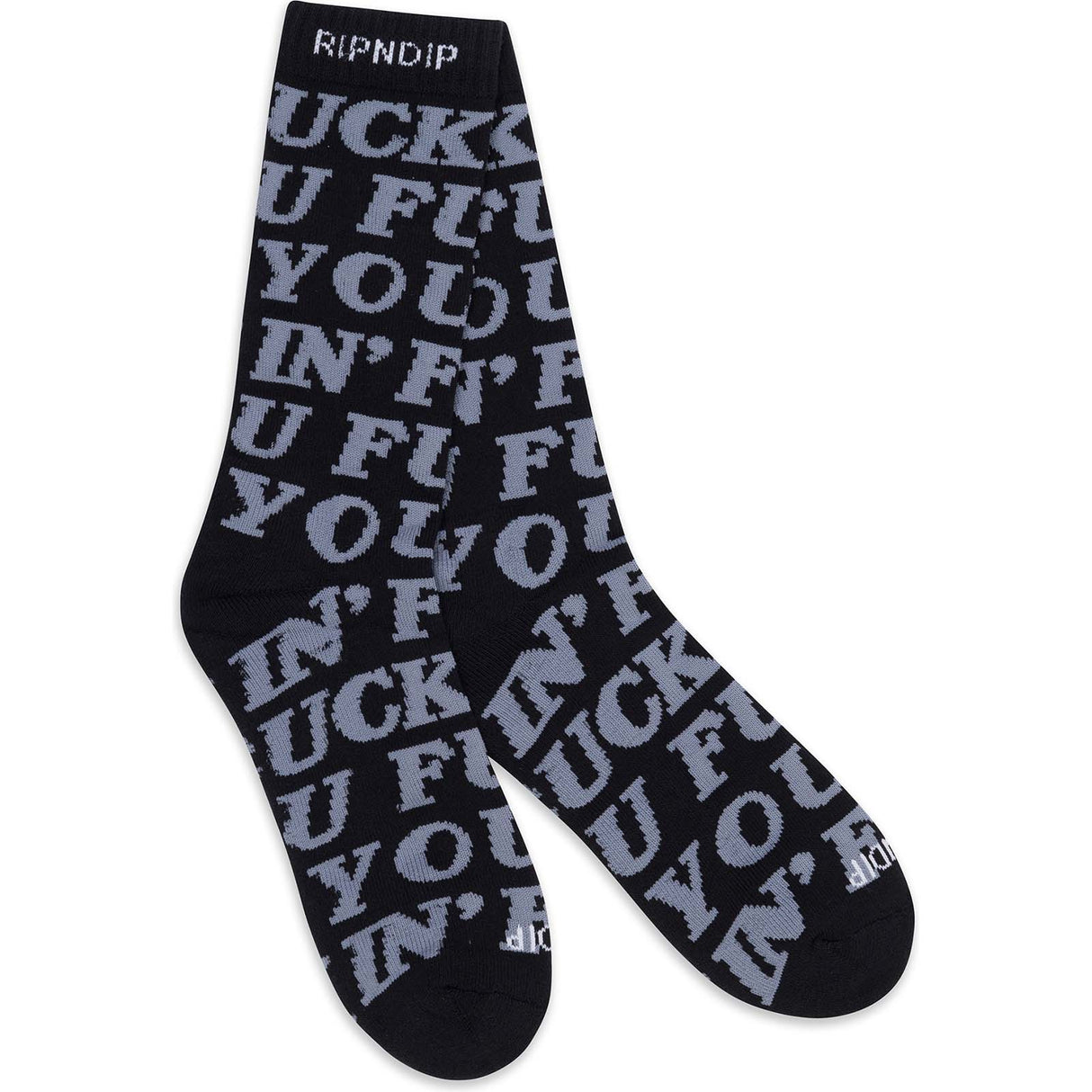 RIPNDIP F***in F**k Socks - Black