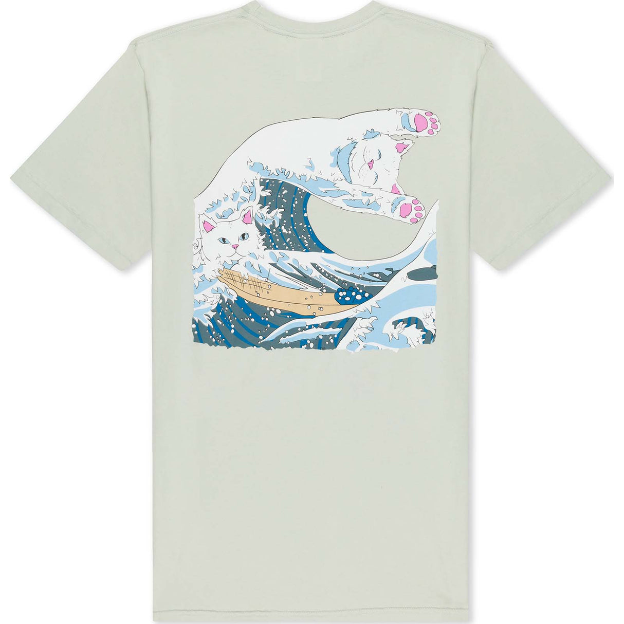 RIPNDIP Great Wave T Shirt - Sage