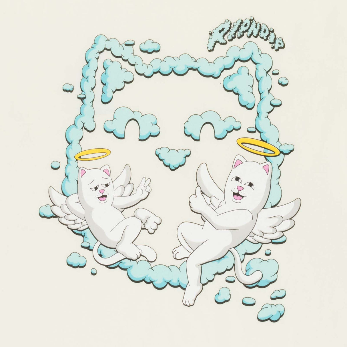 RIPNDIP In The Clouds T Shirt - Natural