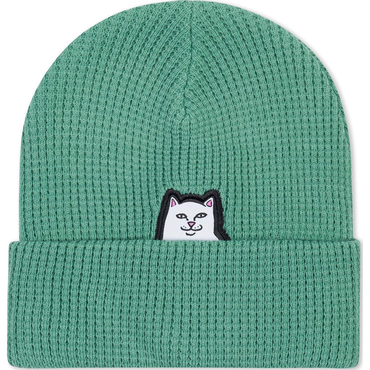 RIPNDIP Lord Nermal Waffle Knit Beanie - Light Pine