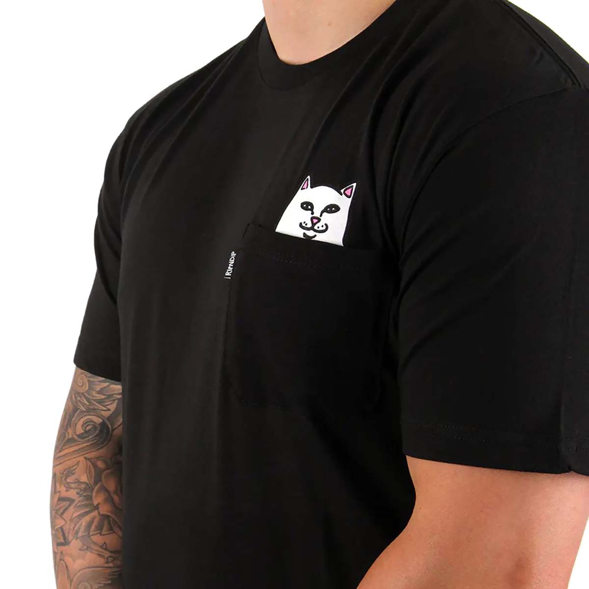 RIPNDIP Lord Nermal Pocket T Shirt - Black