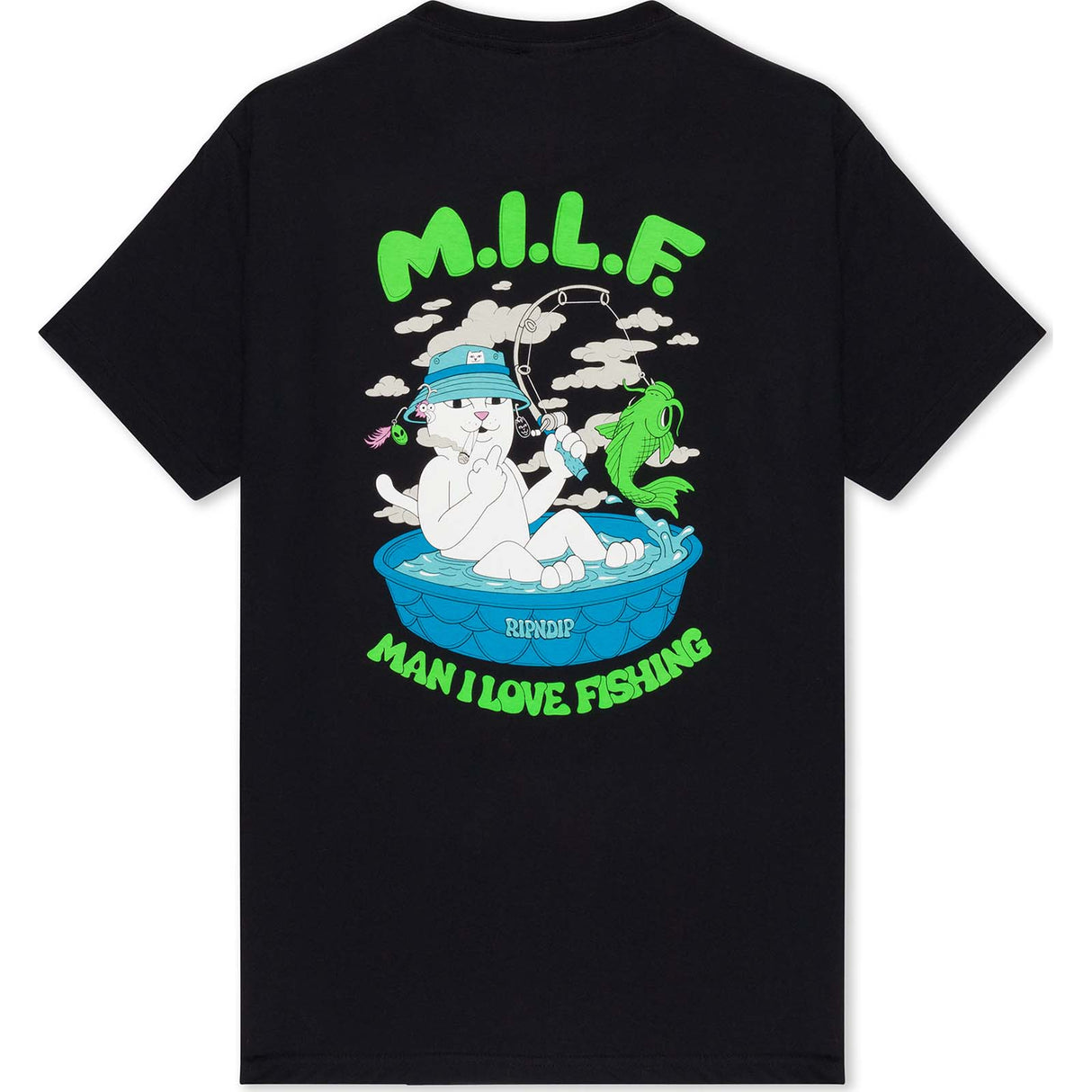 RIPNDIP M.I.L.F. T Shirt - Black