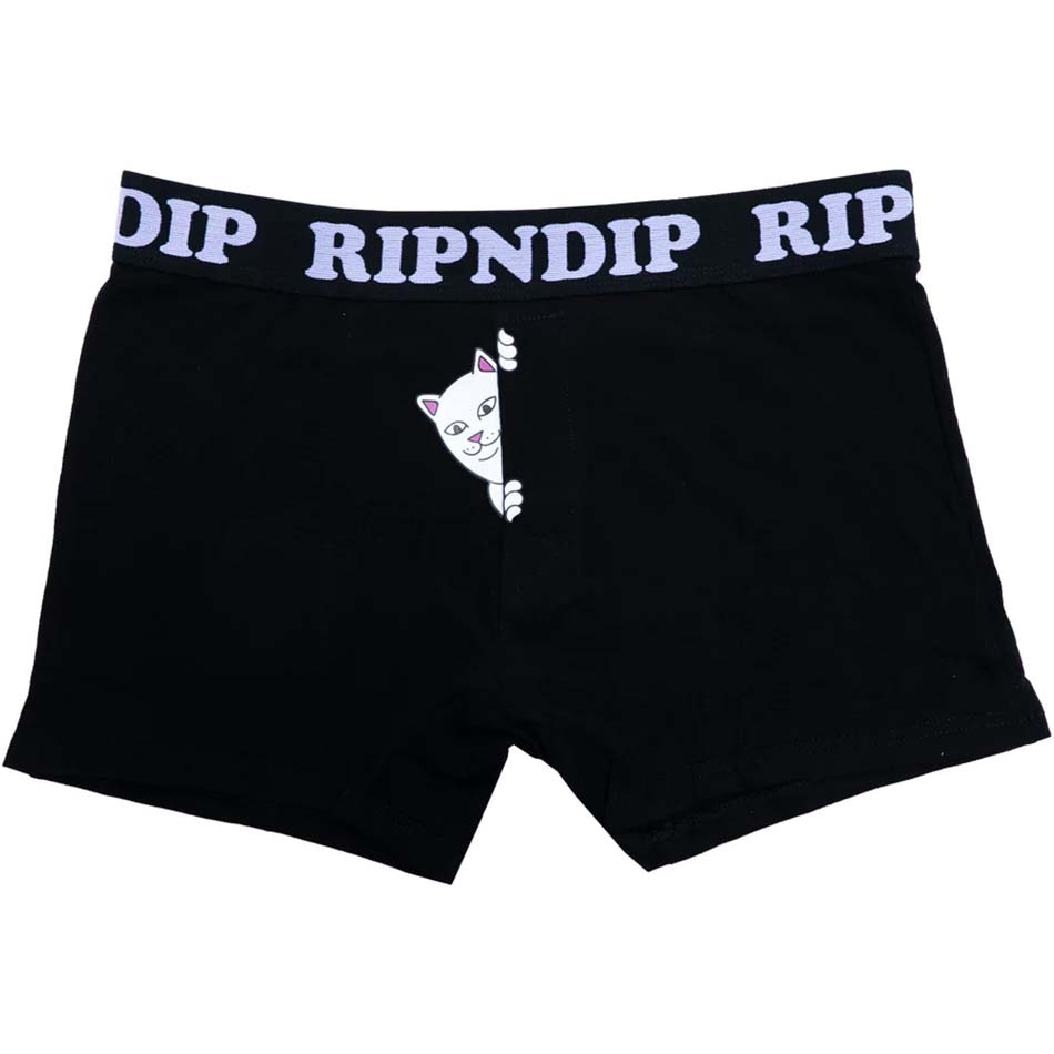 RIPNDIP Peek A Nermal Boxer Briefs - Black