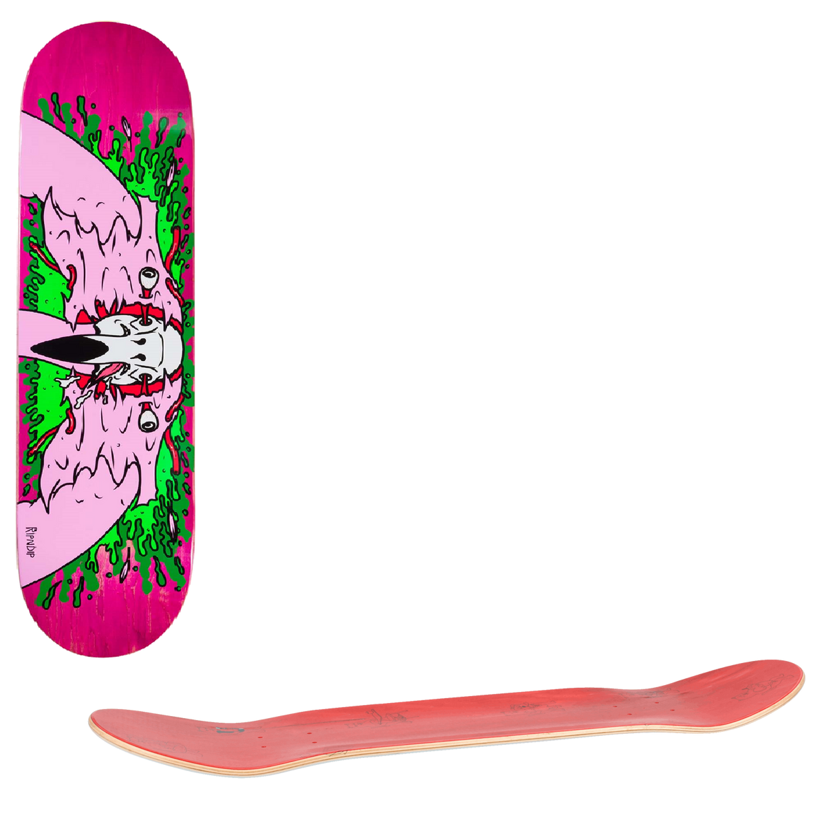 RIPNDIP Skull Face Flamingo Skateboard Deck 8"