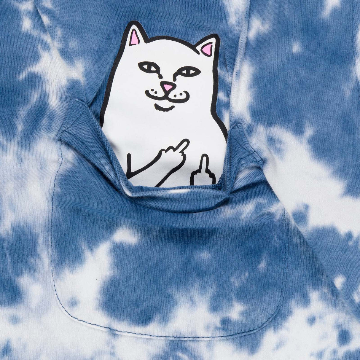 RIPNDIP Lord Nermal Pocket T Shirt - Slate Lightning Wash