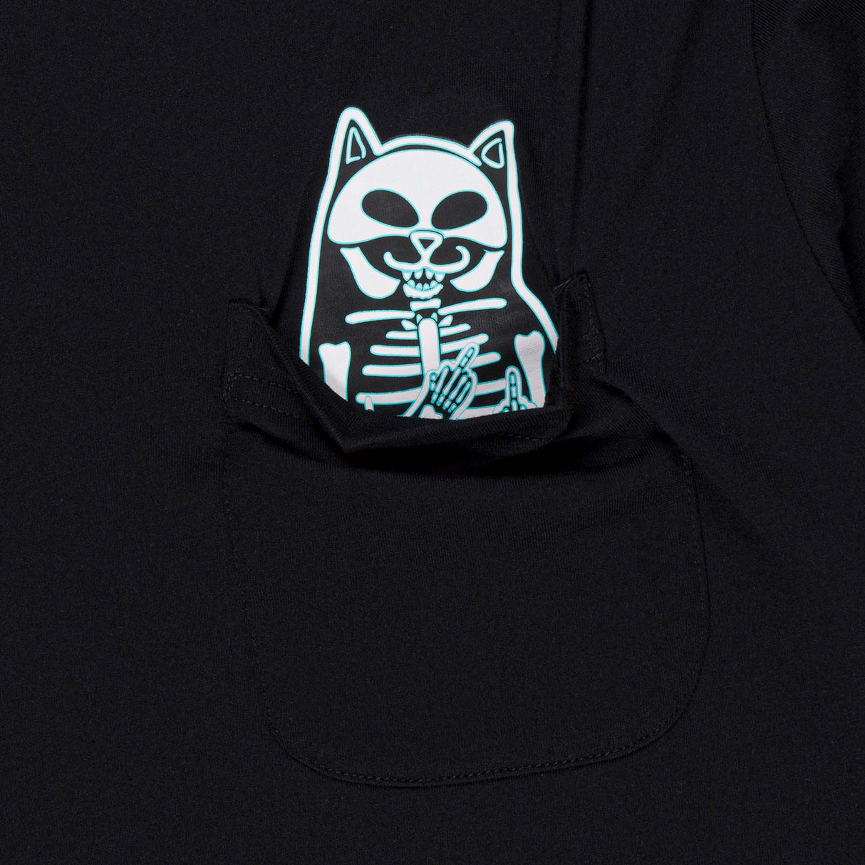 RIPNDIP Lord Skelly Pocket T Shirt - Black