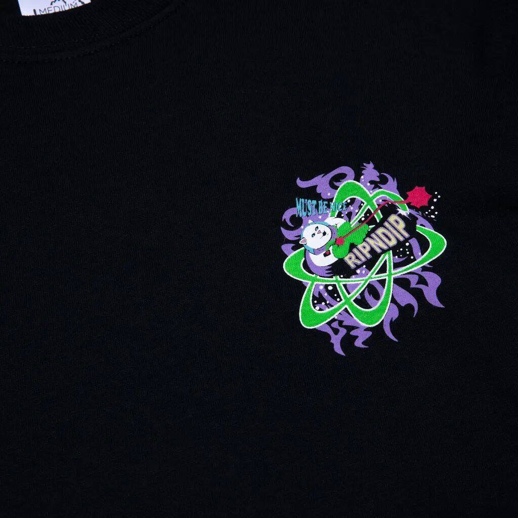 RIPNDIP Astronomical Long Sleeve T Shirt - Black
