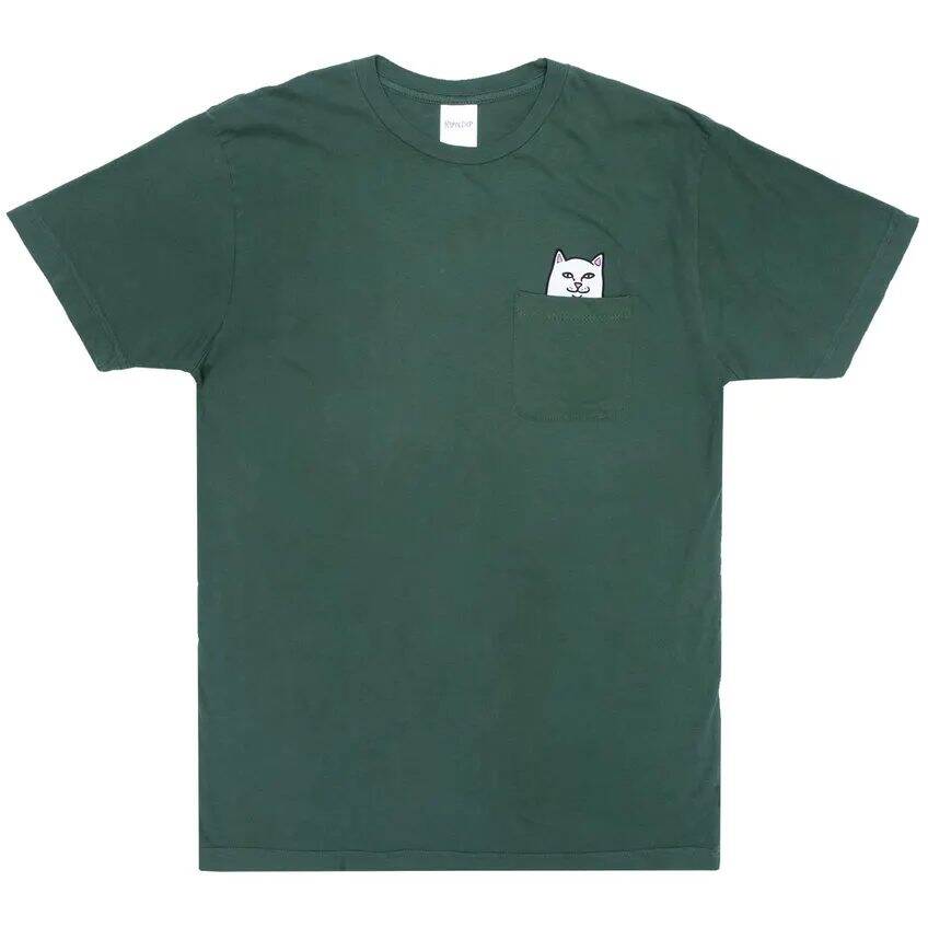 RIPNDIP Lord Nermal Pocket T Shirt - Olive LRG