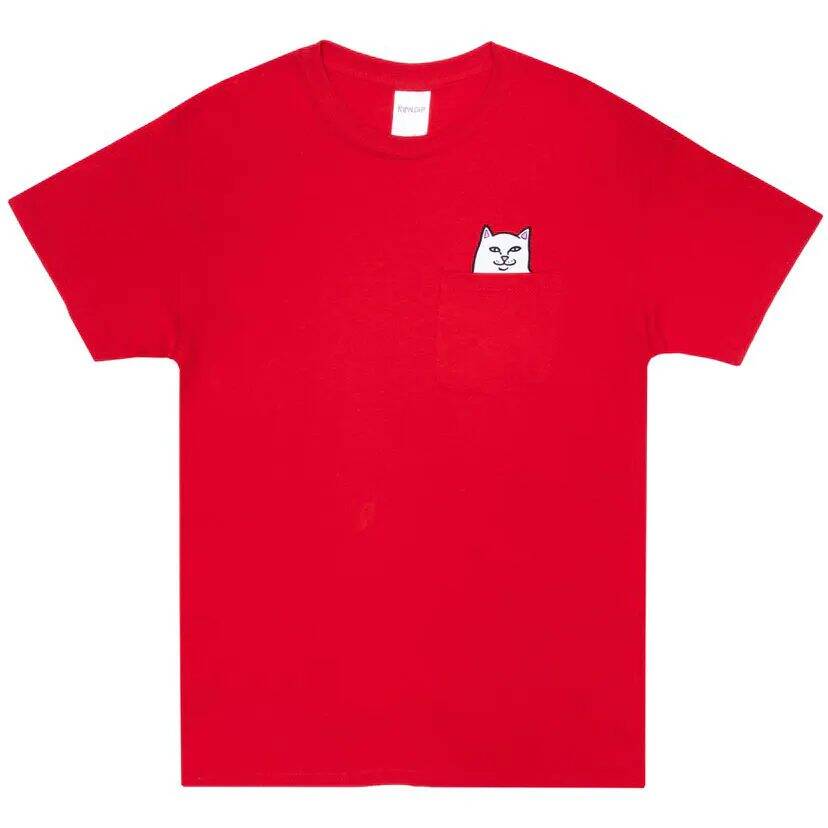 RIPNDIP Lord Nermal Pocket T Shirt - Red MED