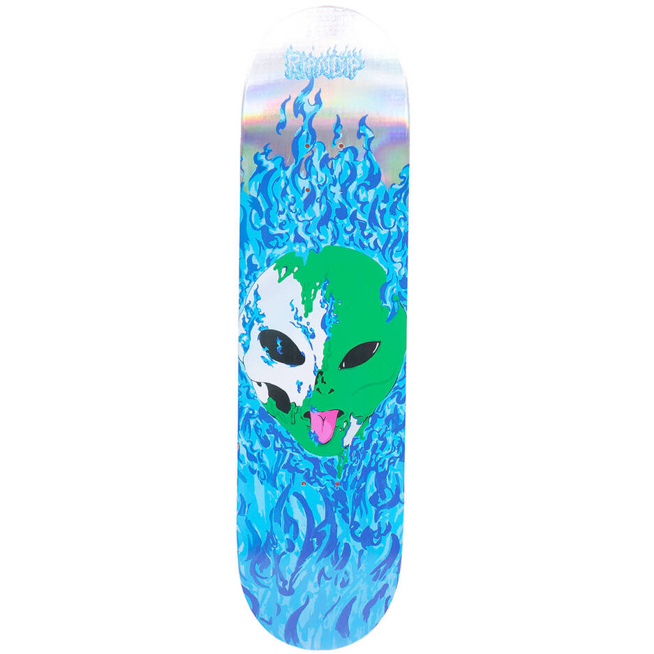 RIPNDIP Alien In Heck Skateboard Deck - Blue 8.25"
