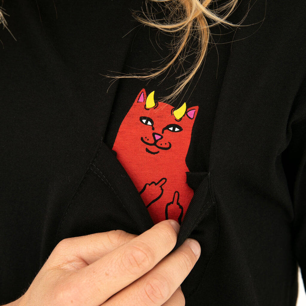 RIPNDIP Lord Devil Pocket T Shirt - Black