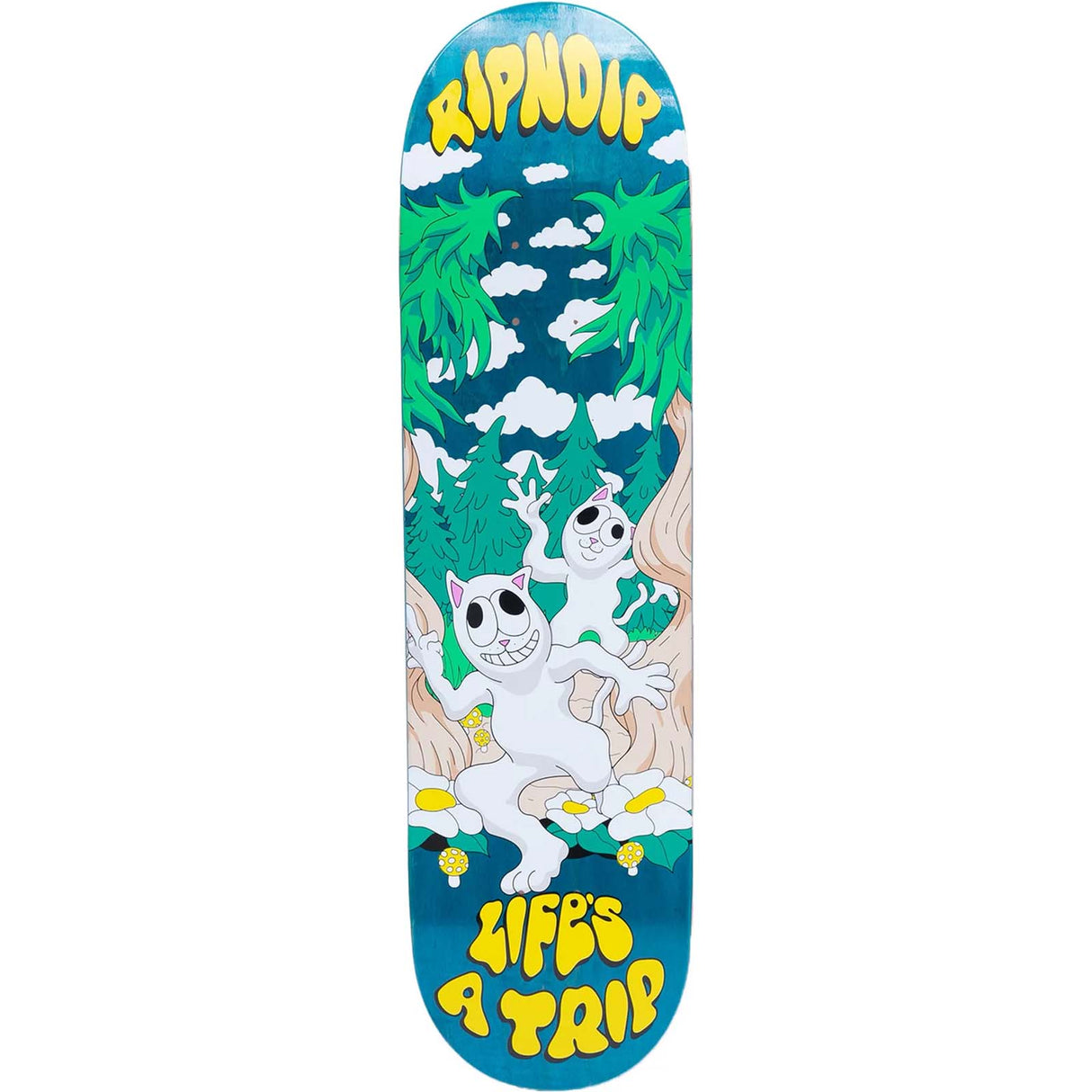 RIPNDIP Lifes A Trip Skateboard Deck - Teal/Blue 8.25"
