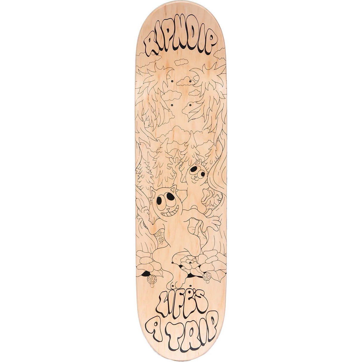 RIPNDIP Lifes A Trip Skateboard Deck - Teal/Blue 8"