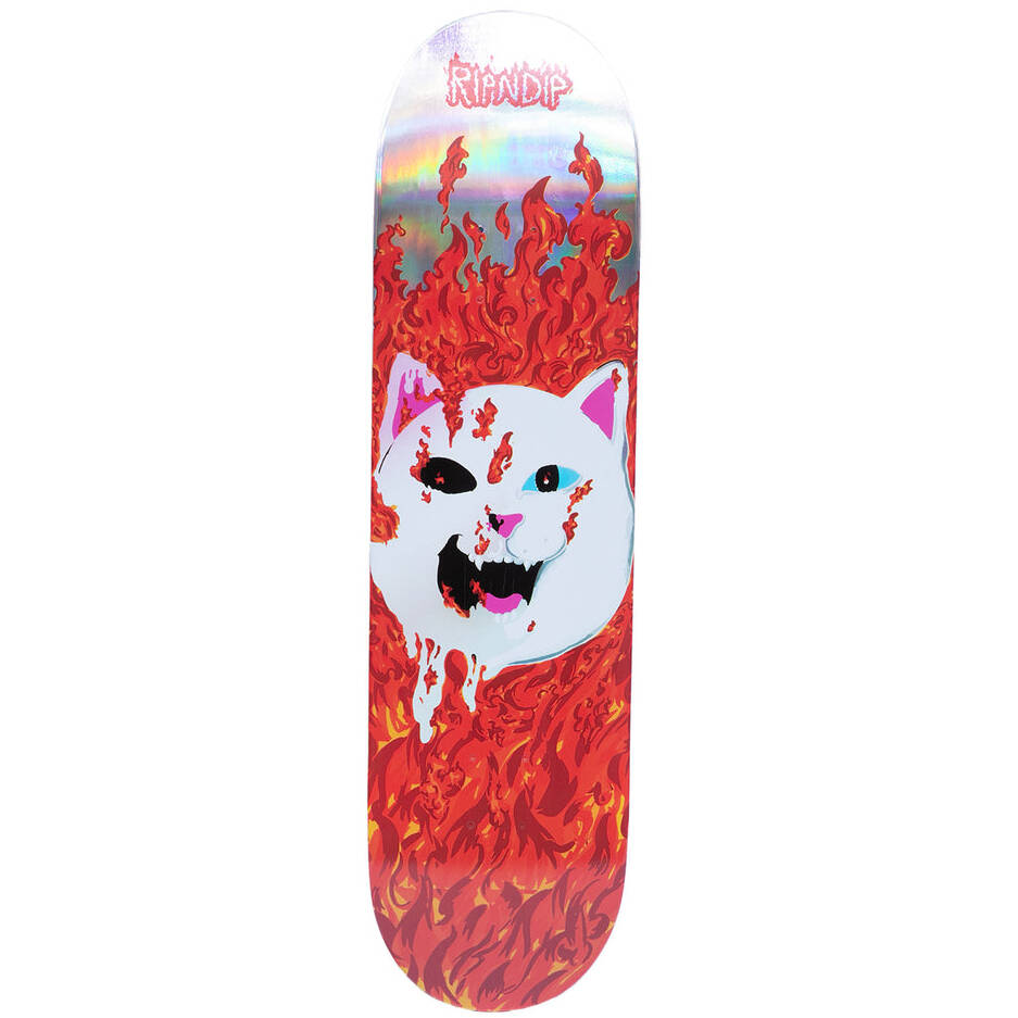 RIPNDIP Nerm In Heck Custom Skateboard - Red 8.25"