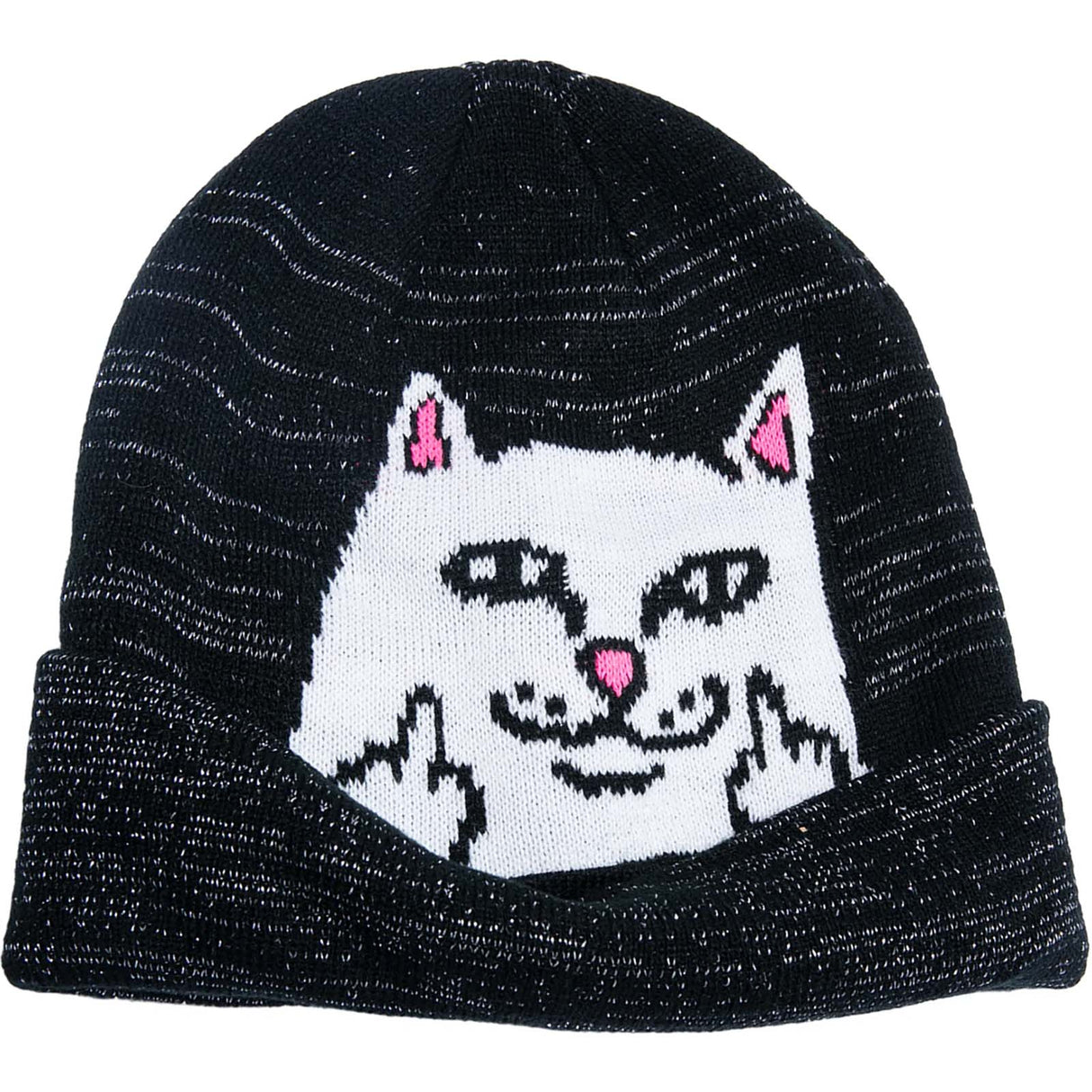 RIPNDIP Peeking Nermal Beanie - Reflective Black