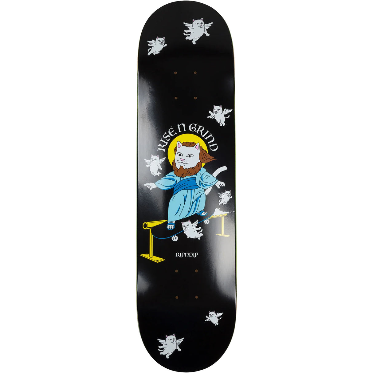 RIPNDIP Rise N Grind Skateboard Deck - Black 8.25"