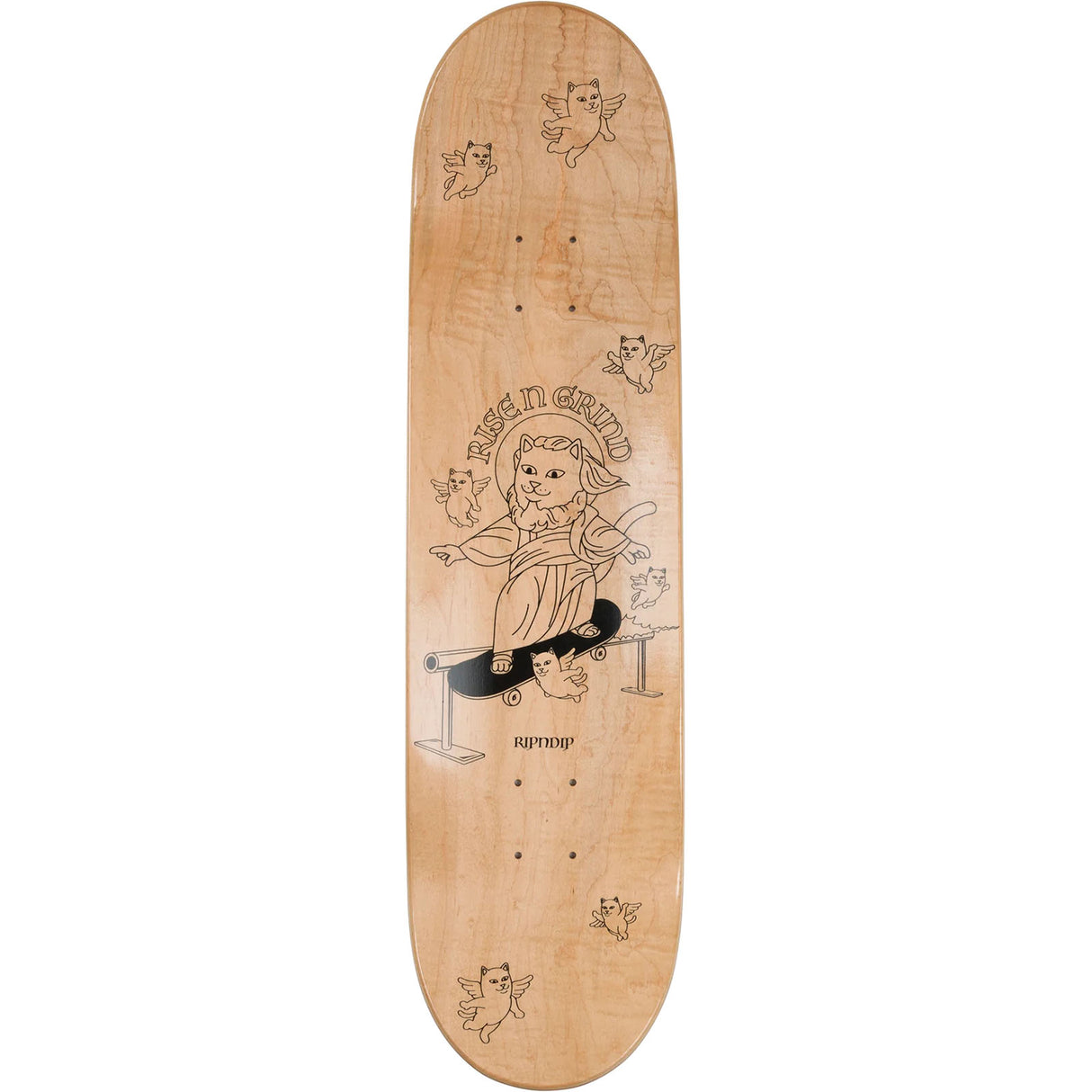 RIPNDIP Rise N Grind Skateboard Deck - Black 8.25"