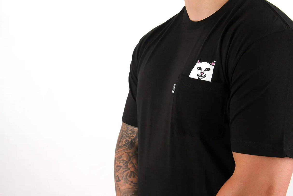 RIPNDIP Lord Nermal Pocket T Shirt - Black