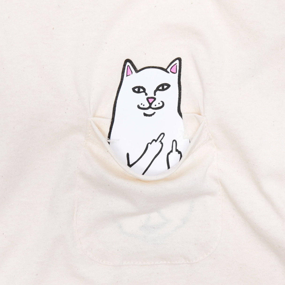 RIPNDIP Lord Nermal Pocket T Shirt - Natural