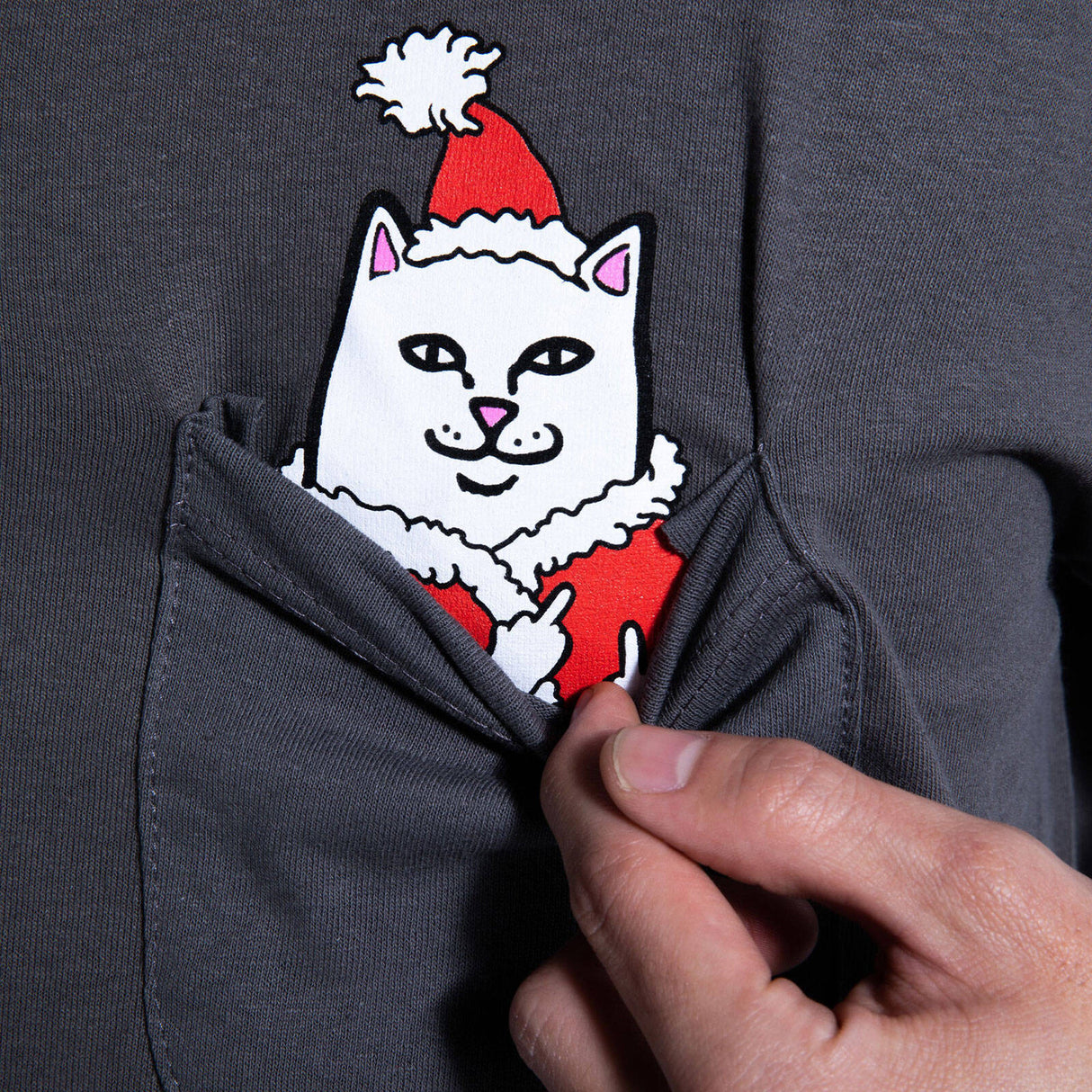 RIPNDIP Lord Santa Pocket T Shirt - Black
