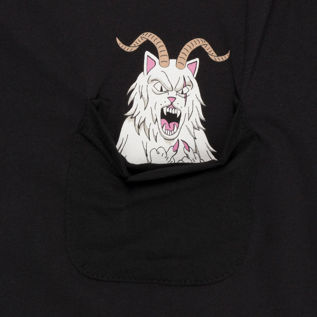 RIPNDIP Krampus Nerm Pocket T Shirt - Black