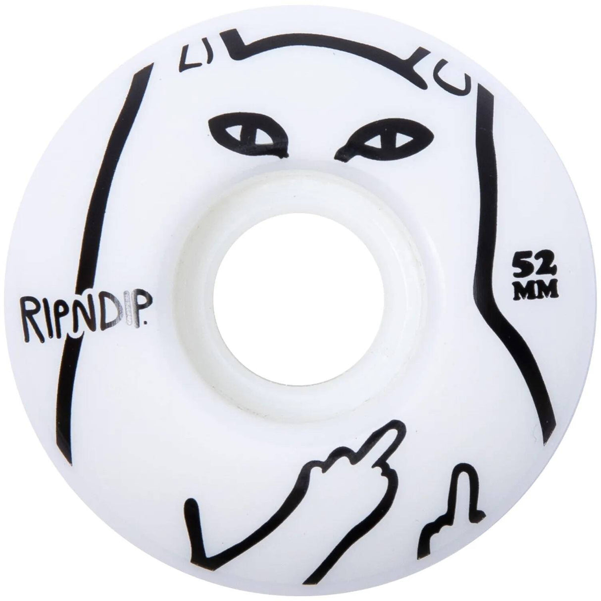 RIPNDIP Lord Nermal Skateboard Wheels - White 50mm