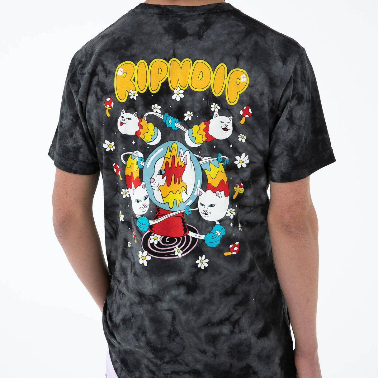 RIPNDIP Space Gravy T Shirt - Black Lightning Wash