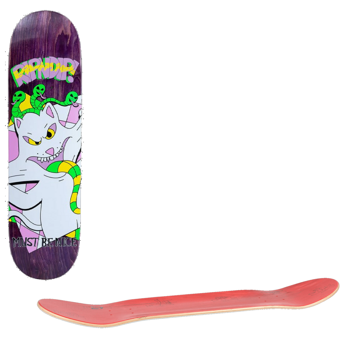 RIPNDIP Topanga Bandit Skateboard Deck - Purple 8.5''