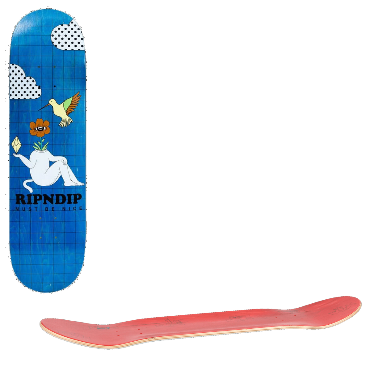 RIPNDIP Window Daze Skateboard Deck - Aqua 8.5''