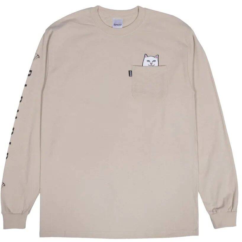 RIPNDIP Lord Nermal Long Sleeve T Shirt - Tan LRG