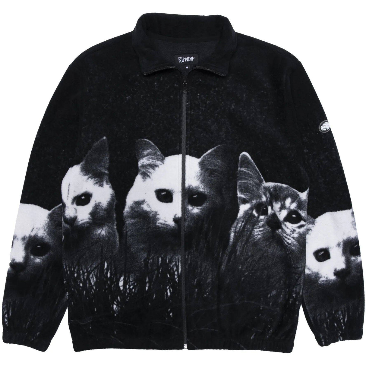 RIPNDIP Field Of Cats Sherpa Jacket - Black