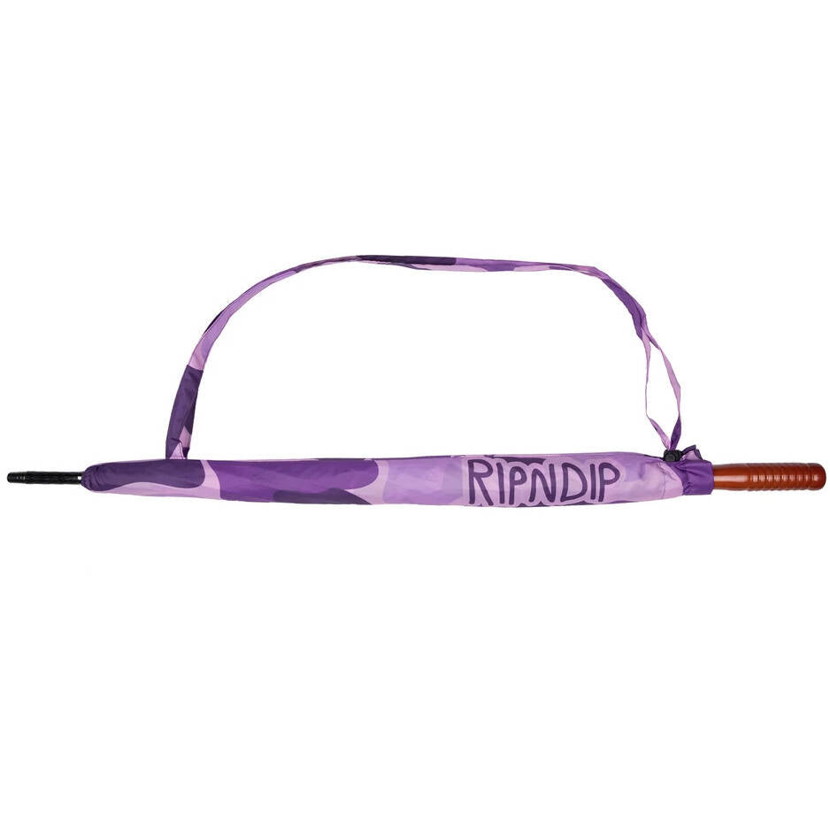 RIPNDIP Purple Camo Umbrella