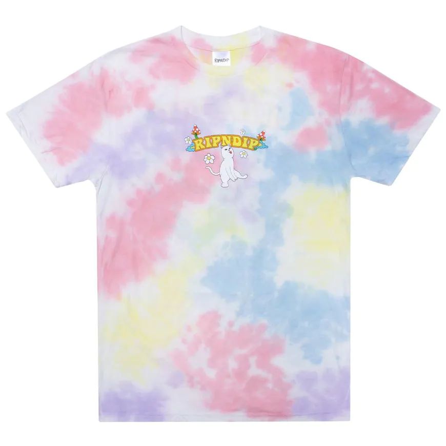RIPNDIP Cloud Sixty Nine T Shirt - Peach/Lavender Wash