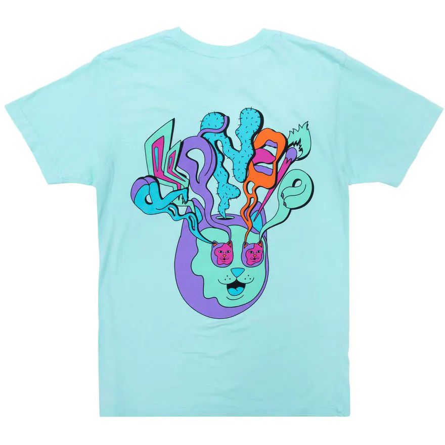 RIPNDIP Am I Tripping T Shirt - Aqua