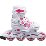 Roces Jokey 3.0 Adjustable Inline Skates - White/Pink