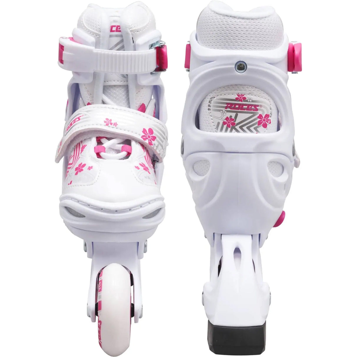 Roces Jokey 3.0 Adjustable Inline Skates - White/Pink