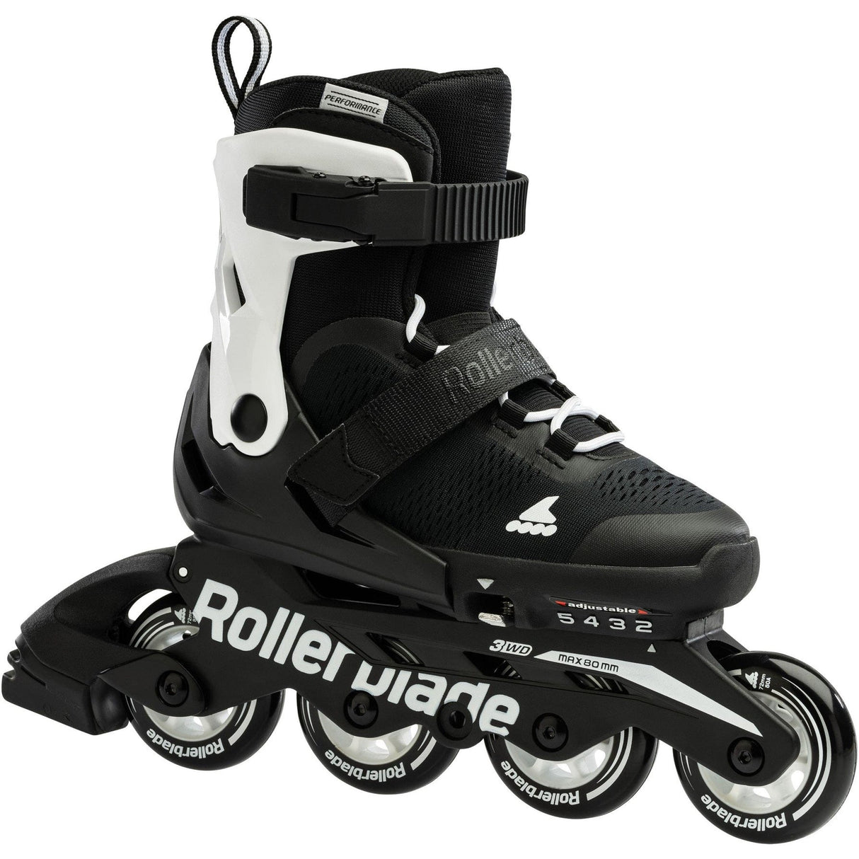 Rollerblade Microblade Inline Skates - Black/White