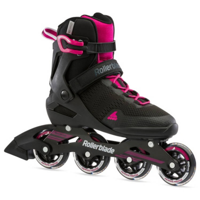 Rollerblade Sirio 80 W Inline Roller Skates - Black/Raspberry