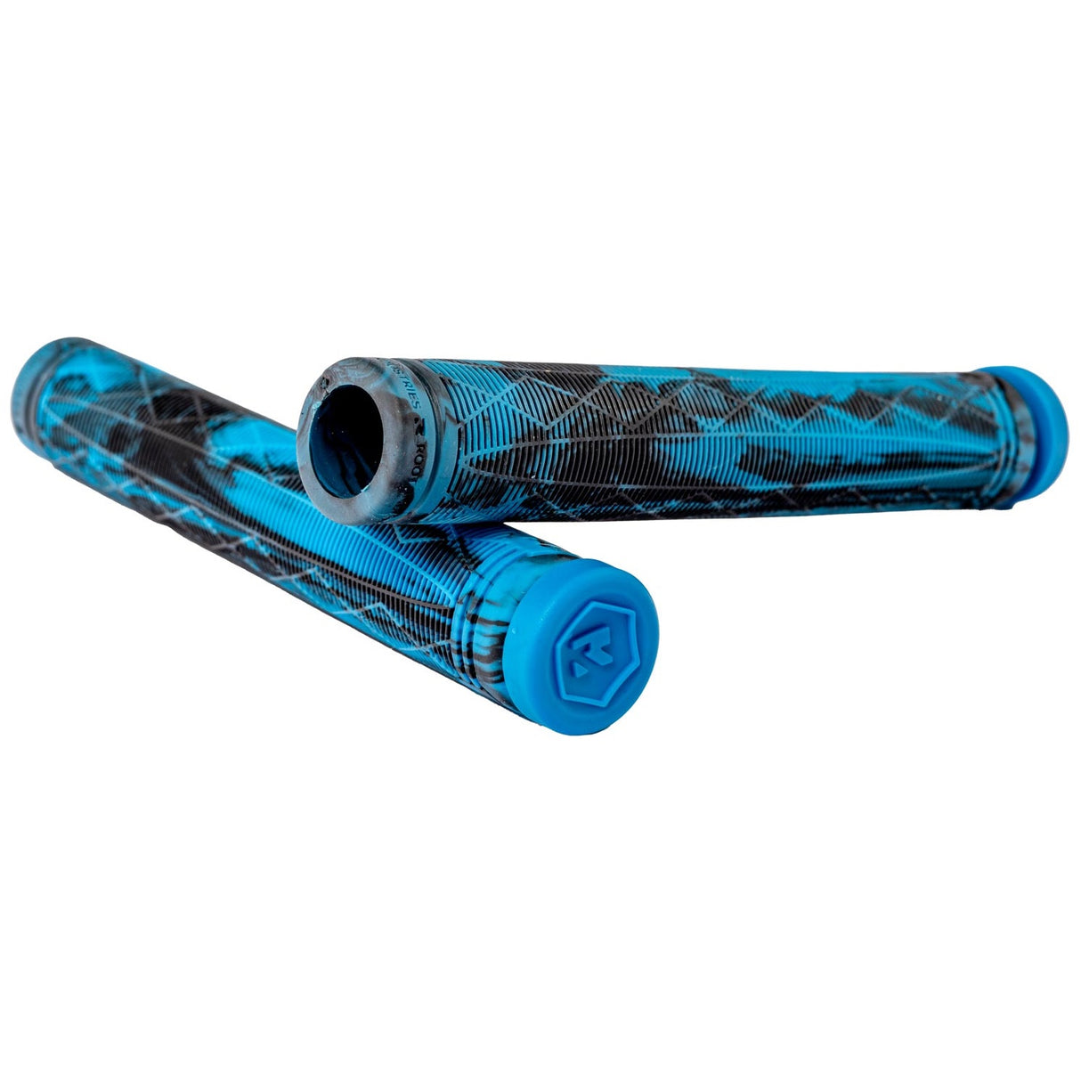 Root Industries Fractal Scooter Grips - Blue/Black