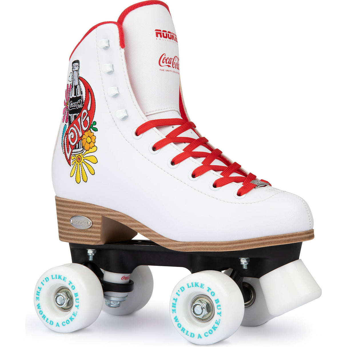 Rookie x Coca-Cola Love Quad Roller Skates - White